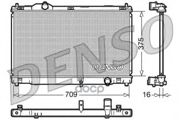 Радиатор Системы Охлаждения Lexus Is 250-220d Ii(E20) Denso арт. DRM51001