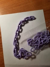 50 unids/lote 15x10mm acrílico cadena llaveros para collar pulsera de cadena de colores de plástico eslabones de la cadena de fabricación de la joyería