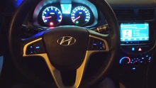 PUFEITE-Botón de volante para Hyundai VERNA SOLARIS, botón de control de música y volumen de audio