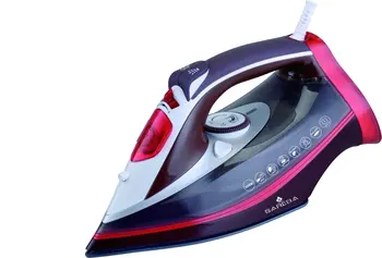 

SAREBA steam iron SW501 3000W, ceramic sole, 360 rotary Cable, antical function and anti-drip color black and red