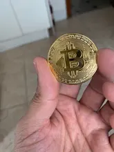 Moneda de Bitcoin creativa, recuerdo bañado en oro, regalo de colección, Bit Ethereum, Litecoin, colección de arte, moneda conmemorativa física