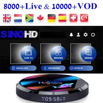 

Ultra 4K UK IPTV Box H96 MAX X3 4G 32G Android 9.0 Spain Belgium Arabic Netherlands German Italy IPTV Subscription TV Box