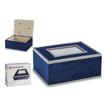 

Photo frame Gift Decor Blue Velvet (20 x 10,3 x 24,8 cm)