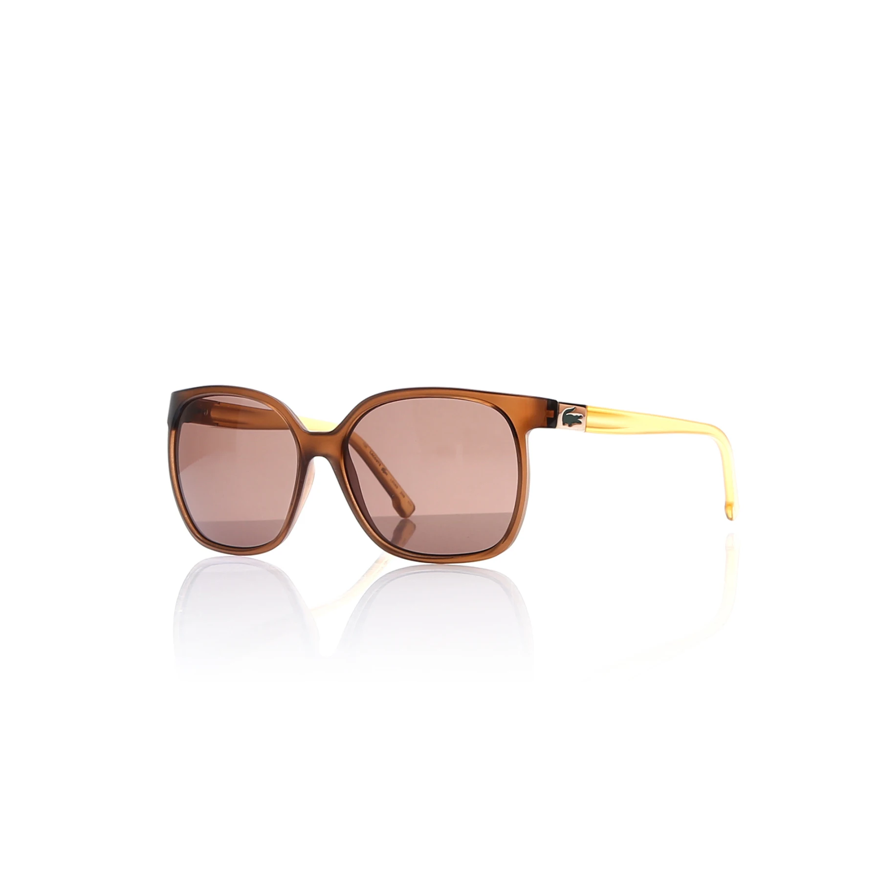 

Women's sunglasses lcc 508 209 bone Brown organic square square 57-15-135 lacoste