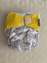 Happy Flute 1 pcs heavy wetter night AI2 bamboo baby cloth diaper one size fit all