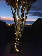 Rope-Tube Garland String-Lights Yard-Decoration Christmas Solar-Powered Garden Outdoor