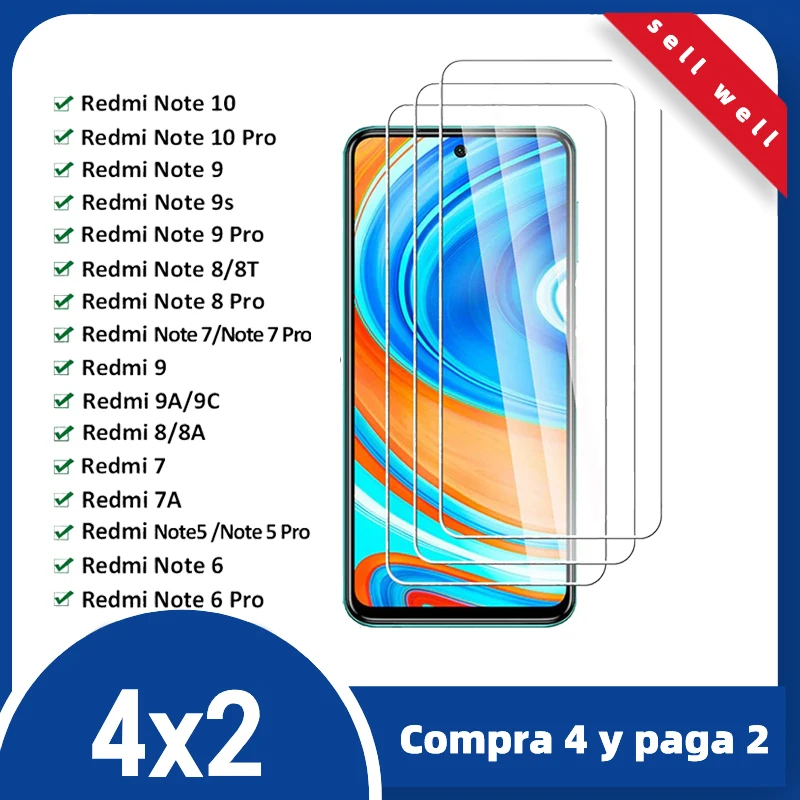Защитное стекло для Xiaomi Redmi Note 10 Pro 9 8 7 NoTE 9S 8T 5 6 9C 9A 8A 7A | Мобильные телефоны и
