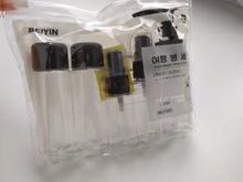 7 Uds Mini viaje maquillaje cosmética rostro crema bote botellas plástico transparente viaje accesorios vacío maquillaje contenedor botella