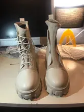 Botas de calcetín negro para mujer, zapatos góticos Punk, botines de plataforma, media blanca, novedad de 2020