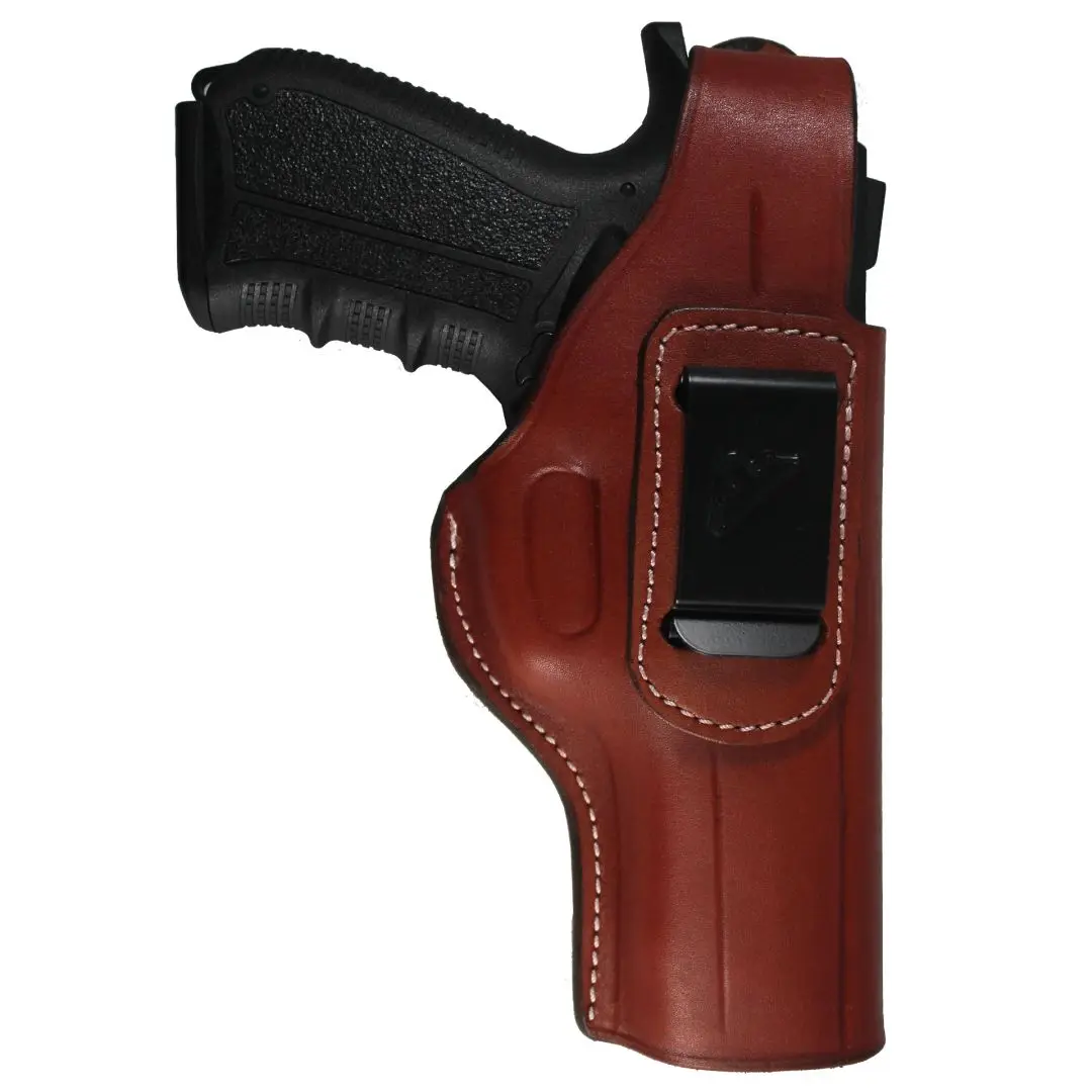 YT HOBBY S &amp W 357 CAL (4 &quot) ручной скрытый ремень IWB / OWB из натуральной кожи кобура для