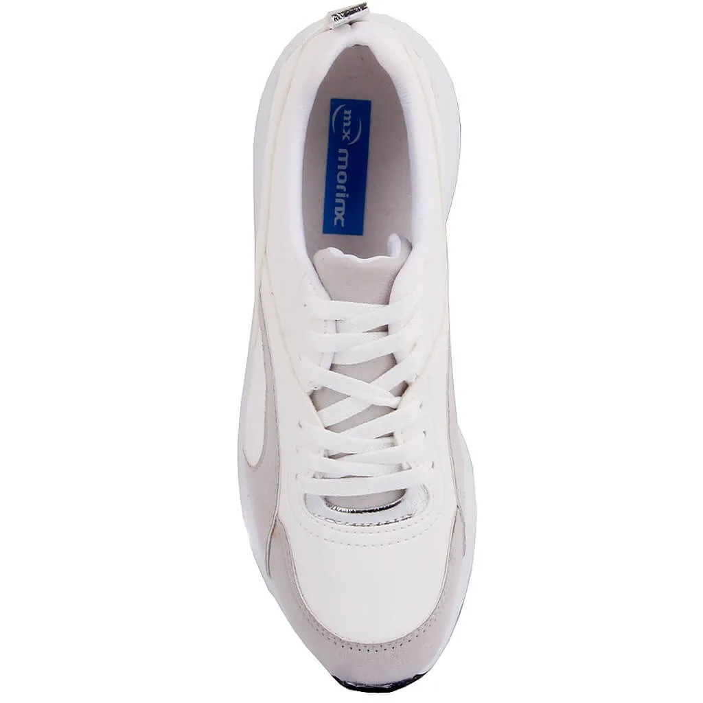Moxee-белые женские кроссовки на шнуровке; повседневная обувь