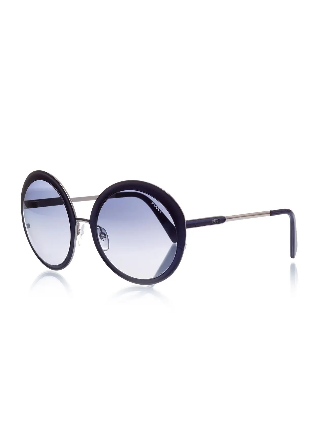 

Women's sunglasses ep 0038 90b metal navy blue organic oval Round 57-23-135 emilio pucci