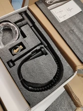 Mixer Tap Nozzle Deck-Mounted Stream-Sprayer Kitchen Faucet Cold-Taps Rotation Matte Black