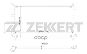 

Radiator cond. Nissan Juke (F15) 10- Micra (K12) 03-note (E11) 05-tiida (C11) 04-zekkert art. mk-3056