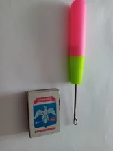 Agujas de ganchillo para cabello trenzado Jumbo y trenzas de ganchillo, 1 unidad, 15Cm, Color rosa y limón, de plástico para tejer