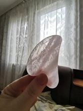 Gua sha-Tabla de piedra de Jade Natural, masajeador de cuarzo rosa, placa Guasha, rascador facial, herramientas para cara, cuello y espalda