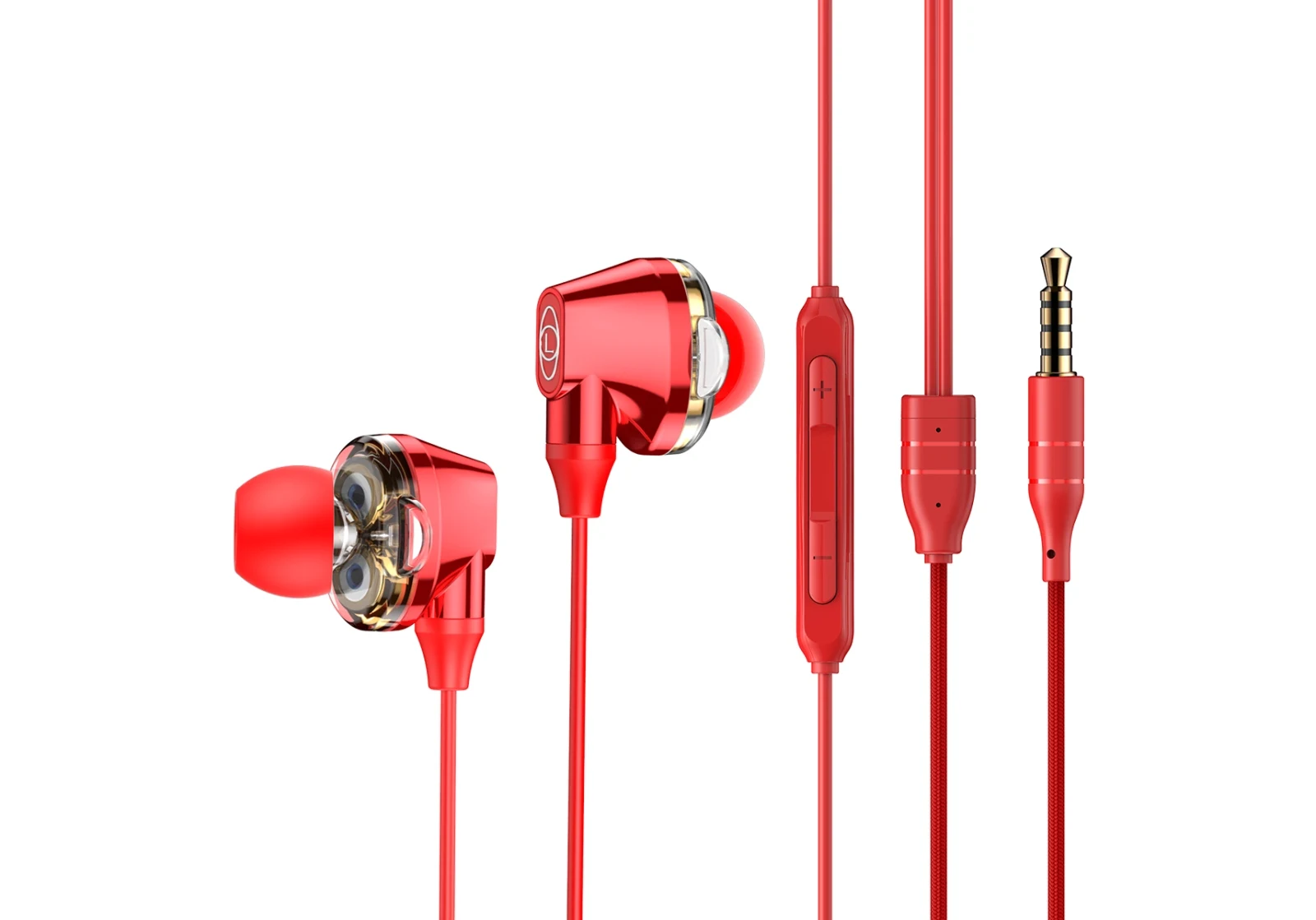 Наушники Baseus Encok H10 Dual Dynamic Wired Headset Red NGH10-09 | Мобильные телефоны и аксессуары