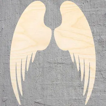

angel wings silhouette Laser Cut Out Wood Shape Craft Supply Unfinished Cut Art Projects Craft Decoration Gift Decoupage Orname