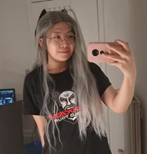 SOKU-peluca con malla frontal para mujer afroamericana, cabellera sintética con malla frontal, Color Ondulado Natural, parte media larga, estilo moderno, fibra resistente al calor