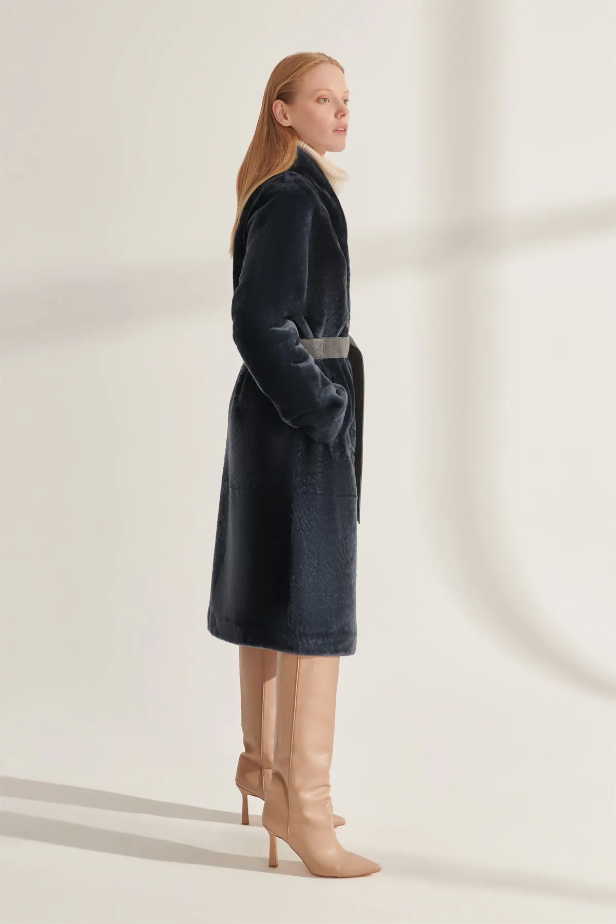 Genuine Fur Jackets Gray Genuine Leather Oversized Coats Women Winter Warm Waterproof Sheepskin Parkas Design New Street Fashion