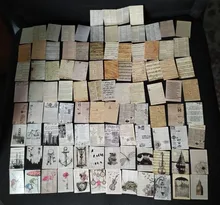 Señor papel 100 unids/caja Vintage Story Kraft papel recortes/fabricación de tarjetas/proyecto de diario DIY diario decoración tarjetas LOMO