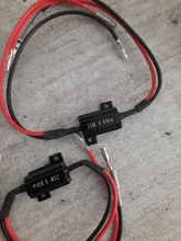 Resistencia de potencia para motocicleta, resistencia de decodificación de carga para Flash de señal de giro LED, sin parpadeo, reparación de 25W, 6,8 ohm, 2 uds.