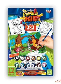 

Coloring by numbers "painter kid by number" mult 3 Danko-toys pkn-01-06