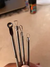 Agujas de acero inoxidable para eliminación de acné, herramientas para quitar espinillas y espinillas, cuidado de la piel Facial, limpiador de poros faciales, 4 Uds.