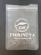 TSURINOYA 100 Uds de acero inoxidable emerillones de pesca barril giratoria de seguridad fotos anzuelo gancho accesorio de caja de aparejos de pesca de señuelos