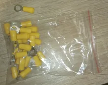 Ring Cable-Wire Insulated-Wire-Connector Electrical-Crimp-Terminal RV5.5-3.5 Yellow 10-12