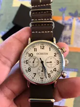 Relojes para hombre,luminox retro cuarzo vintage, piloto clasico cronógrafo,  marca de lujo OCHSTIN,resistente al agua, de 39mm,calendario 2021,analógicos pulsera cuero relo regalo par hombr,original plata blanco reloj