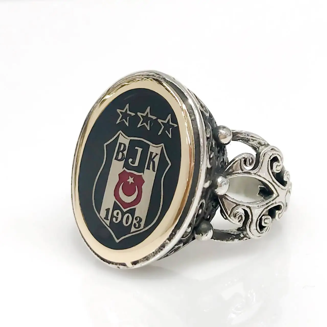 Besiktas веера кольцо специальный дизайн серебряное кольцо