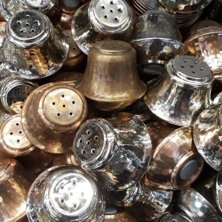 2- Copper Salt and Pepper Shakers Set Turkish Salt and Pepper Grinder Shakers Muller Spice Shakers Made in Turkey Kitchen Accessories Kitchen Tool Spice Sauce Grinder Shakers