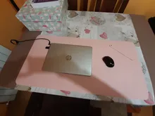 Alfombrilla para el ratón para juegos, superficie de descanso, protector, estera de escritura, fácil de limpiar, de cuero PU, portátil, para oficina y hogar