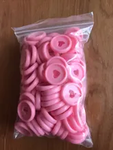 100 Uds 24mm portátil de plástico anillo de carpeta hebilla de 360 grados de rotación de agujero color aprendizaje suministros de encuadernación