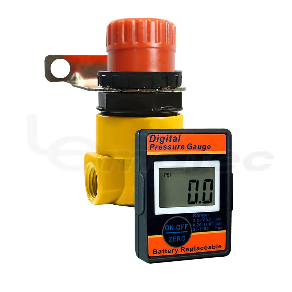 Zinc Alloy 0-125PSI Air Pneumatic Regulator 0-11bar Pressure Gauge Fine 