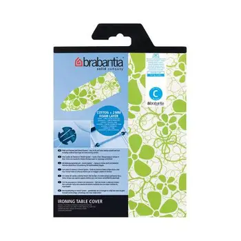 

Brabantia Perfect Fit with Terry lining 2mm, fabric, colorful, 124x45 cm, assorted Colors, 1 piece flat irons and acces