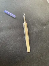 Médico acero inoxidable, espinillas pinzas grano removedor de comedones Nipper curva cabezal curvo limpiador facial acné Clip herramienta de belleza