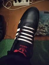 16 unids/set elástico de silicona de los cordones de los zapatos especiales corbata de cordón cordones niños adultos Zapatillas de deporte rápido Cordón de zapato de goma de Zapatillas