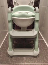 Asiento para orinal plegable para bebés, silla con respaldo de entrenamiento, con escalera para dar pasos, taburete para niños y niñas, inodoro seguro