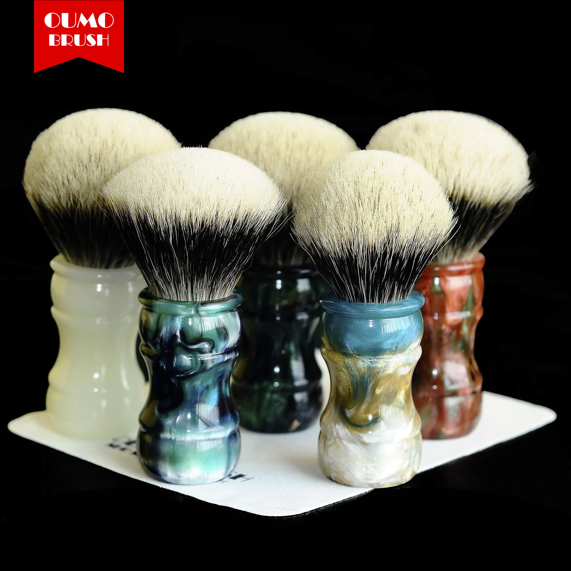 

OUMO BRUSH - 2019/9/18 Terracotta Warriors shaving brush with SHD Manchuria finest 2 band gel city 26MM28MM