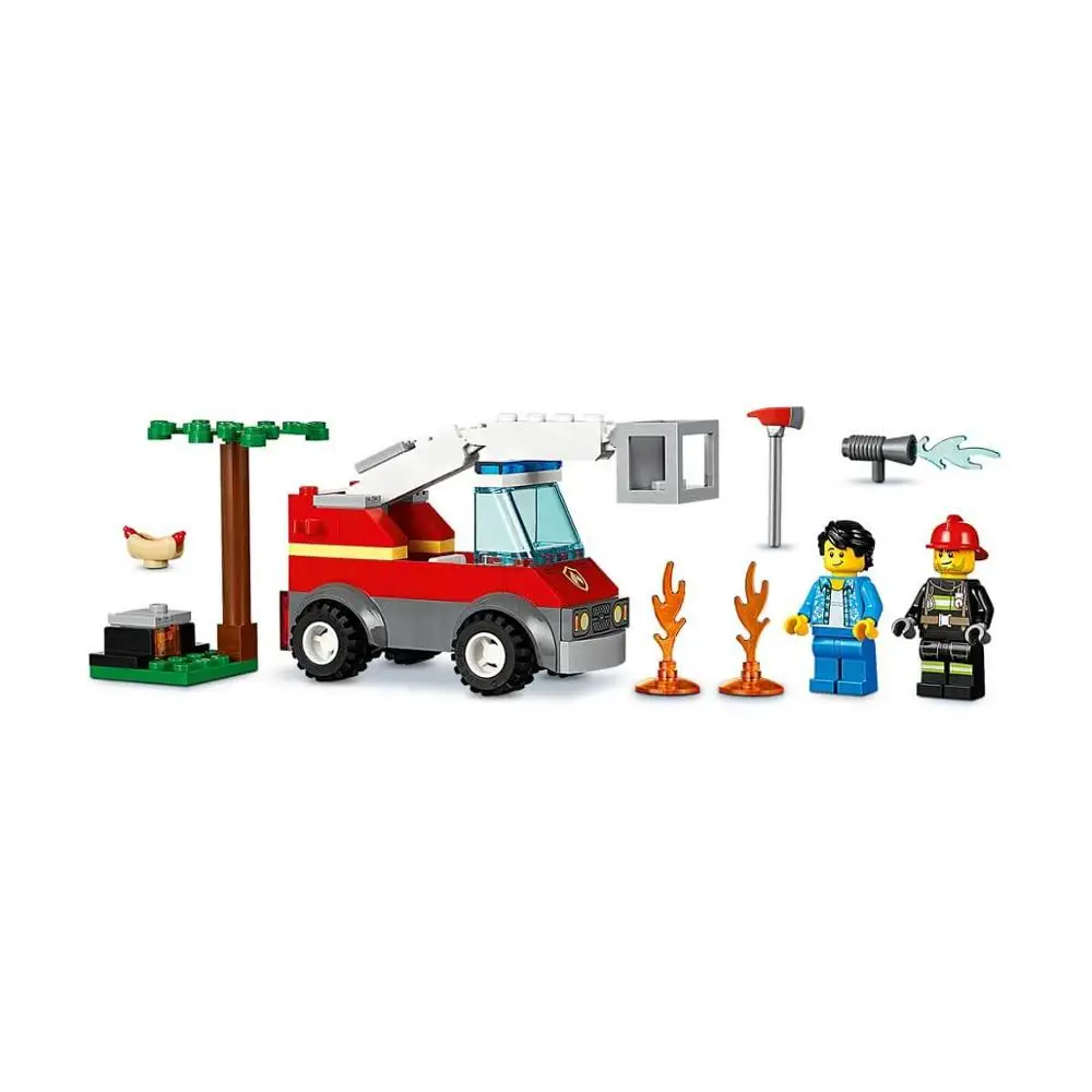 LEGO City пожарный Barbekü Yangını|Блочные конструкторы| |