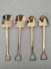 Spoon Gadget Iron-Shovel Coffee-Ice-Cream Kitchen Stainless-Steel Cute 4pcs Square