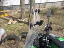 Abrazadera universal para parabrisas de motocicleta, extensión de alerón variable para protección delantera de moto Yamaha Tmax BMW R 1200GS F800GS