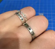 Anillos de cobre con cara sonriente y feliz para mujer, joyería ajustable apilable, regalo, estilo Punk Vintage