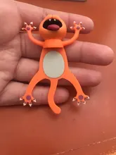 Marcapáginas 3D de dibujos de animales animados para estudiante, material original lindo y divertido de PVC, papelería escolar, regalo para niños