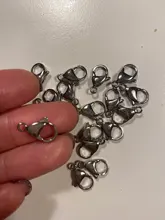 20 unids/lote cierres de langosta de acero inoxidable de la joyería encontrar cierre ganchos para Diy collar y pulsera de cadena de 9/10/12/15MM