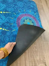 Esteras gruesas de TPE/ante para yoga, Esterilla de entrenamiento de silicona para Ejercicio físico, absorbe el sudor, 6mm