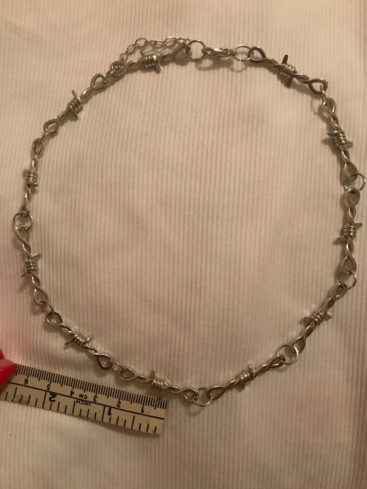 Barbed Wire thorns Choker E-girl photo review