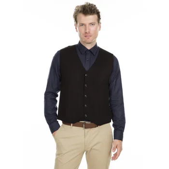 

Buratti Zippered Waistcoat Men's Suit Vest Fitness Sleeveless Jacket Wedding Waistcoat 430YEDUZ